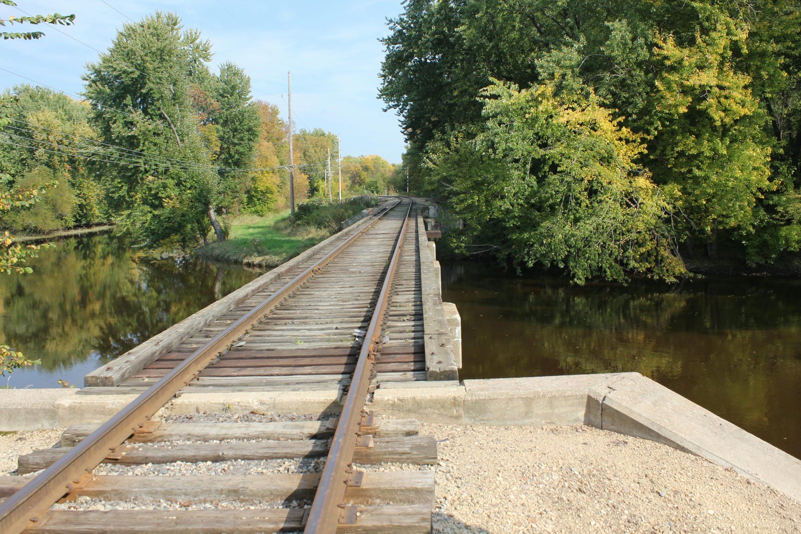 Looking east